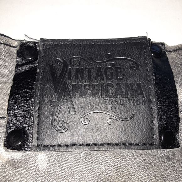 Vintage Americana Men's Distressed Jean Shorts 32 - Picture 7 of 14